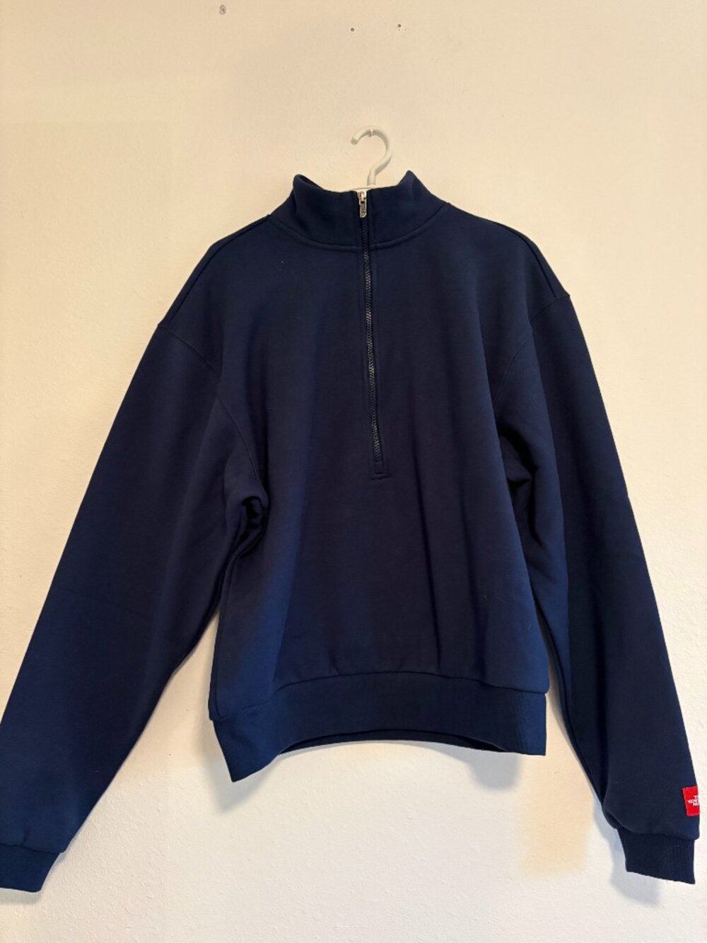 The North Face Navy 3/4 zip
